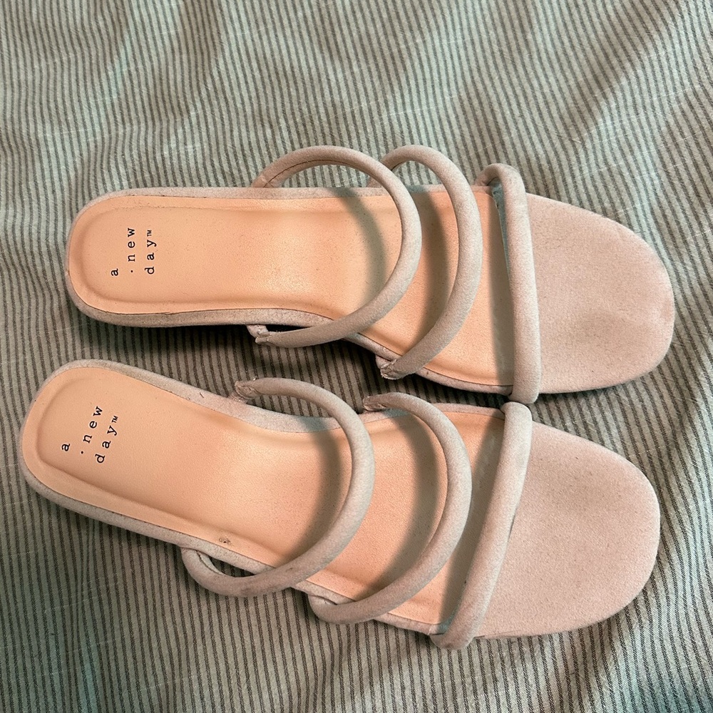 Host pick x2 🎉A New Day Women's Cream Wedge Sandals - Picture 2 of 5